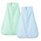 PHF 100% Muslin Cotton Baby Sleep Sacks, 0-6 Months Sleep Sack with 2-Way Zipper, 2 Pack Cooling Unisex 0.5 TOG Breathable Small Size Sleeveless B...
