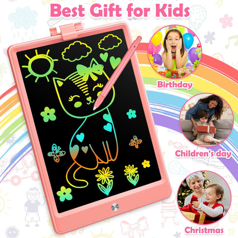 11 Inch LCD Writing Tablet Toys for 3 4 5 6 7 8 Year Old Boys Girls Gifts, Colorful Drawing Board Writing Doodle Pad, Portable Scribbler Boards Ed...