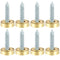 TOP-VIGOR 8pcs 16mm Mirror Screws, Stainless Steel Brushed Screws Cap Cover Nails Fasteners for Decorative Mirror...
