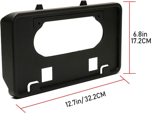 ASOOLL License Plate Bracket Only Fits for Ford F150 2009-2014 Front License Plate Frame Bracket Holder Black Bumper Mounting 9L3Z-17A385-A...
