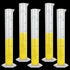 5Pack 250ml Plastic Graduated Cylinder, Transparent Measuring Cylinder Durable Lab Test Tube Flask, 2-Sided Measuring Lines Graduated Cylinder Bea...