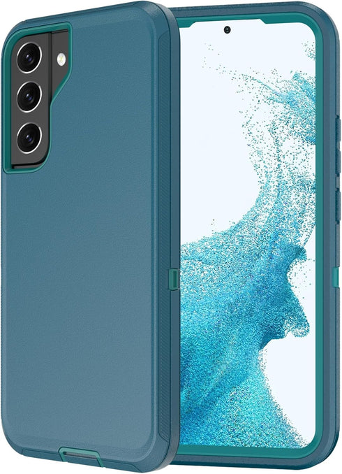 for Samsung Galaxy S22 Case,Shockproof Dropproof Dustproof Galaxy S22 Case,Heavy Duty Protective for Samsung S22 Case, 6.1 Inch (Turquoise)...