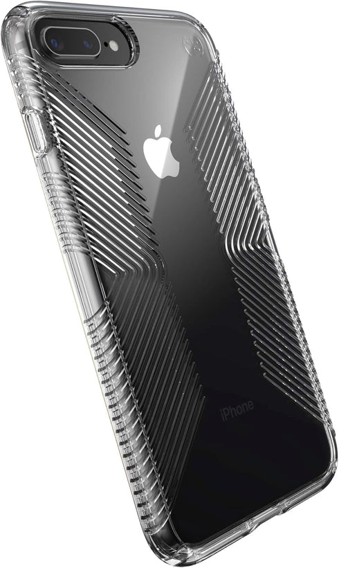 Speck Products Compatible Phone Case for iPhone 8 Plus/iPhone 7 Plus, Presidio Perfect-Clear with Grip Case, Clear/Clear (136230-5085)...