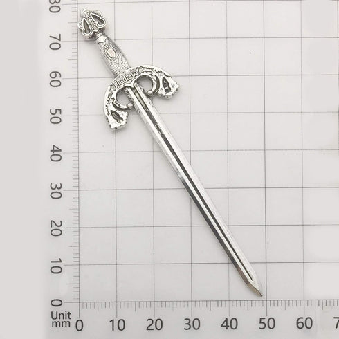 12pcs Craft Supplies Antique Silver Swords Knife Bookmark Charms Pendants for Crafting, Jewelry Findings Making Accessory for DIY Necklace Bracele...