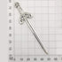 12pcs Craft Supplies Antique Silver Swords Knife Bookmark Charms Pendants for Crafting, Jewelry Findings Making Accessory for DIY Necklace Bracele...