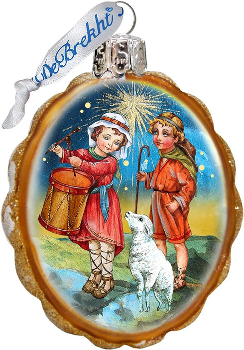 Drummer and Shephard Boy Ornament...