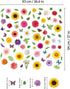 Spring Window Clings Spring Decorations Summer Window Clings Double-Sided Reusable Anti-Collision Peel and Stick Removable for Glass Summer Bouque...
