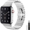 Fitlink Compatible with Apple Watch Bands 42mm 44mm 40mm 38mm, Upgraded Version Stainless Steel Metal Watch Band for Apple Watch Series 5/4/3/2/1 ...