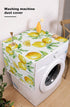 Microwave Oven Dust Cover, Yellow Lemon Watercolor Fruits Anti-Slip Refrigerator Dust Cover Washing Machine Top Cover with Storage Pockets 12" X 3...