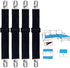 Korlon 4 Pack Bed Sheet Clips, Adjustable Heavy Duty Fitted Sheet Straps Clips, Elastic Sheet Suspenders Fasteners for Bed Mattress Cover Sofa Cus...