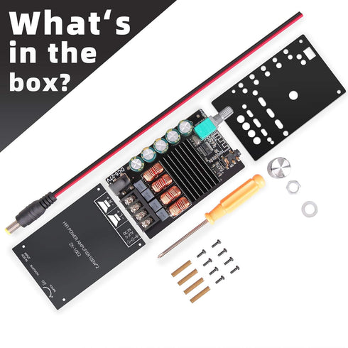 ZK-1002 Bluetooth Amplifier Board with TPA3116D2 Chip Bluetooth and AUX Input DC: 5-24V...