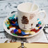 Mixed Color Petal Glass Mosaic Tiles, Water Drop Stained Mosaic Glass Pieces with Round Flat Glass Gems for Crafts...