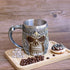 13oz Skull Coffee Mug Viking Skull Beer Mugs Stainless Steel Liner Gift for Men Father's Day Gifts...
