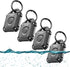 Airtag Holder 4 Pack,IP68 Waterproof Air Tag. Holder Keychain,Hard TPU Airtag Keychain, 360° Full Protection, Apple Tag Holder with Key Ring,Airta...