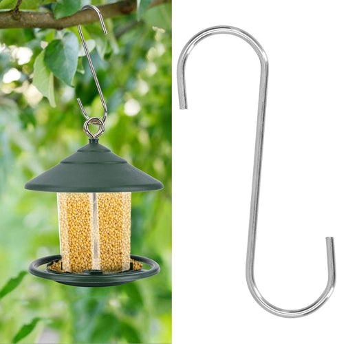 Bird Feeder Hook, S-Shape Hook Stainless Steel Hooks Garden Hook Tree Branch Hook for Hanging Bird Feeders, Bird House, Plants, Baskets...