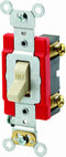 Leviton 1221-2I 20-Amp, 120/277-Volt, Toggle Single-Pole AC Quiet Switch, Extra Heavy Duty Spec Grade, Self Grounding, Ivory......