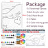 2 Pack Paint and Sip Canvas Painting Kit Pre Drawn Canvas for Painting for adults Stretched Canvas Couples Games Date Night Summer Beach Vows Anni...