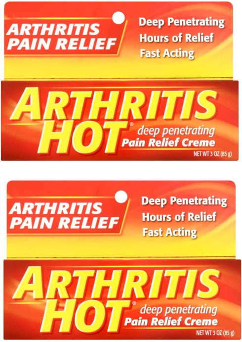 Arthritis Hot Pain Relief Creme 3 oz (Pack of 2)...