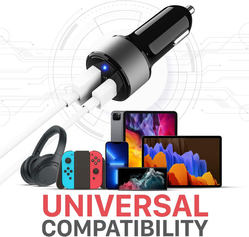 Vena 30W USB C Car Charger, (Power Delivery 3.0, 2.5X Faster Speed) 2 Port Type C PD 3.0 Fast Charging Compact Charger Compatible with iPhone 14/1...