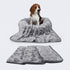 Luciphia 1 Pack 2 Pet Blankets for Dogs Cats, Fleece Print Dog Cat Blankets for Small Medium Large Puppy Kitten, Grey Paw Small (23x16 inch)...