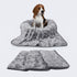 Luciphia 1 Pack 3 Blankets Fluffy Premium Fleece Pet Blanket Flannel Paw Printed Throw for Dog Cat Grey Paw Medium(30"x20",Pack of 3)...