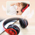 Bluetooth Over Ear Headphones, Colorful LED Lights Deep Bass Headphones with Microphone, Lightweight Wired and Wireless Foldable HiFi Stereo Headp...