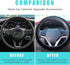 Elastic Fuzzy Steering Wheel Cover, 15'' Soft Steering Wheel Protector for Warm Winter, Anti-Slip Fluffy Car Wheel Covers, Universal Car Interior ...