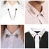 TFYU 4 Pcs Deer Head Double Link Chains, Gold Stud, Retro Hollow Pattern and Angle Triangle Tassels Collar Pins Brooch Clip Pin Brooches Shirt Col...