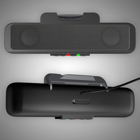Cyber Acoustics USB Speaker Bar (CA-2890) – Stereo USB Powered Speaker, Easily Clamps to Monitor, Convenient Controls...