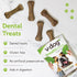 V-dog Dog Treats - Vegan Breathbone Teeth Cleaning Dental Dog Bones - Fresh Breath - 8 Ounces - All Natural - Made in USA - 6 Bones - 4" Long - Ea...