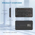 Rii Mini Bluetooth Keyboard,Portable Wireless Keyboard with Backlit,Rechargeable Mini Keyboard for Smart TV/Android TV Box/SmartPhone/HTPC/IPTV, B...