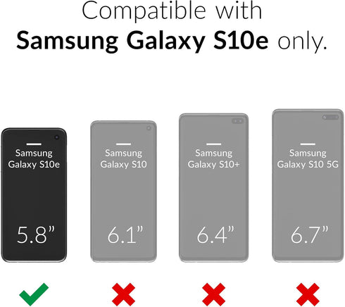 Crave Dual Guard for Samsung Galaxy S10e Case, Shockproof Protection Dual Layer Case for Samsung Galaxy S10e - Black...
