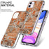 Aesthetic Vintage Collage Pattern Case Compatible with iPhone 11, Peach Collage Pattern TPU Shockproof Protective iPhone 11 case, Wireless Chargin...