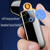 Electric Lighter, Smart Electronic Lighter, Mini USB Rechargeable Lighter Touch Ignition Windproof Flameless Lighter Lightweight Plasma Lighter wi...
