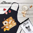 Kids Apron and Chef Hat Set, Children's Adjustable Bib Apron with 2 Pockets. Cute Boys Girls Kitchen Apron for Cooking, Baking, Painting, Training...