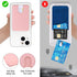 SHANSHUI Credit Card Holder for Cell Phone, 3 Pack Premium Silicone Ultra Slim Phone Wallet Stick on Phone Pocket Fit Almost All Smartphones - Bla...