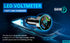 66W Car Charger Cigarette Lighter USB Charger, 4-Port Car Charger, 2 * USB 2.4 +PD+Type C Cigarette Lighter AdapterVoltmeter Compatible with Samsu...