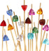 BambooMN 5.9" Decorative Acrylic Gem End Bamboo Cocktail Fruit Sandwich Picks Skewers for Catered Events, Holiday's, Restaurants or Buffets Party ...