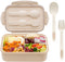 LOVINA Bento Box for Adults and Kids - 1400ML Portable, Lightweight, Easy to Carry Meal Holder with Spoon & Fork, Durable, Leak-Proof, BPA-Free an...