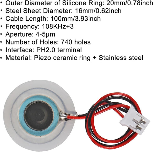 4Pcs USB Humidifier Module USB Spray Module Circuit Board Atomization Module 5V Atomization Plate Circuit Board Atomization Module Atomizer DIY In...
