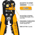 11" Self-Adjusting Wire Stripper/Wire Cutter, Heavy Duty, for 10-20 AWG Solid, Precision Wire Stripper & Cutter, Multi-Function Pliers - High Leve...