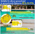 Pool Surface Skimmer-Plastic Debris Skimmer,Hands Free Pool Leaf Skimmer,Work with Most Skimmer Systems on Above-Ground and in-ground Pools (Yello...
