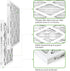 12x12x1 AC Furnace Air Filter, MPR 1000, MERV 11 Pleated HVAC Filter, 2 Pack (exact dimensions 11.81x11.81x0.79 inches)...