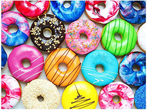 500 Pieces Jigsaw Puzzles Donuts for Adults and Teens and Kids Family Happy Gift Idea New...