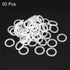 uxcell Silicone O-Rings, 14mm OD 10mm ID 2mm Width VMQ Seal Gasket for Compressor Valves Pipe Repair, White, Pack of 50...