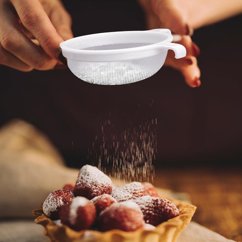HIC Kitchen Double-Ear Fine Mesh Strainers, BPA Free, Set of 4 Sizes Includes 3, 4, 5.5, and 7-Inch Diameter...