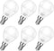 EvaStary Ceiling Fan Light Bulbs, 60W Equivalent E12 LED Bulb, Super Bright 600LM Daylight 5000K Small Base A15 Shape Candelabra Bulb for Chandeli...