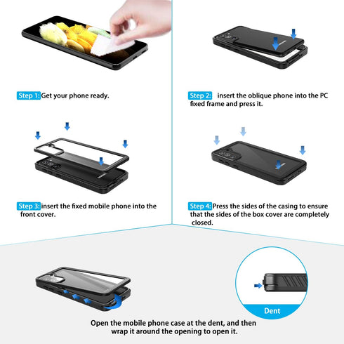 for Samsung Galaxy S21 Case Waterproof IP68 Certified Dustproof Shockproof Dirtproof Snowproof Rugged Cover Built-in Screen Protector for Samsung ...