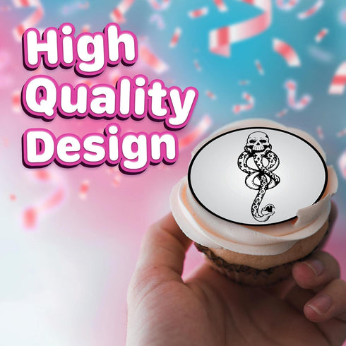 30 x Edible Cupcake Toppers – Wizarding World Inspired Collection of Edible Cake Decorations | Uncut Edible on Wafer Sheet...