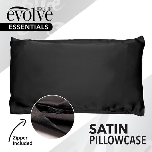 Evolve "Go Satin" Pillowcase Black...